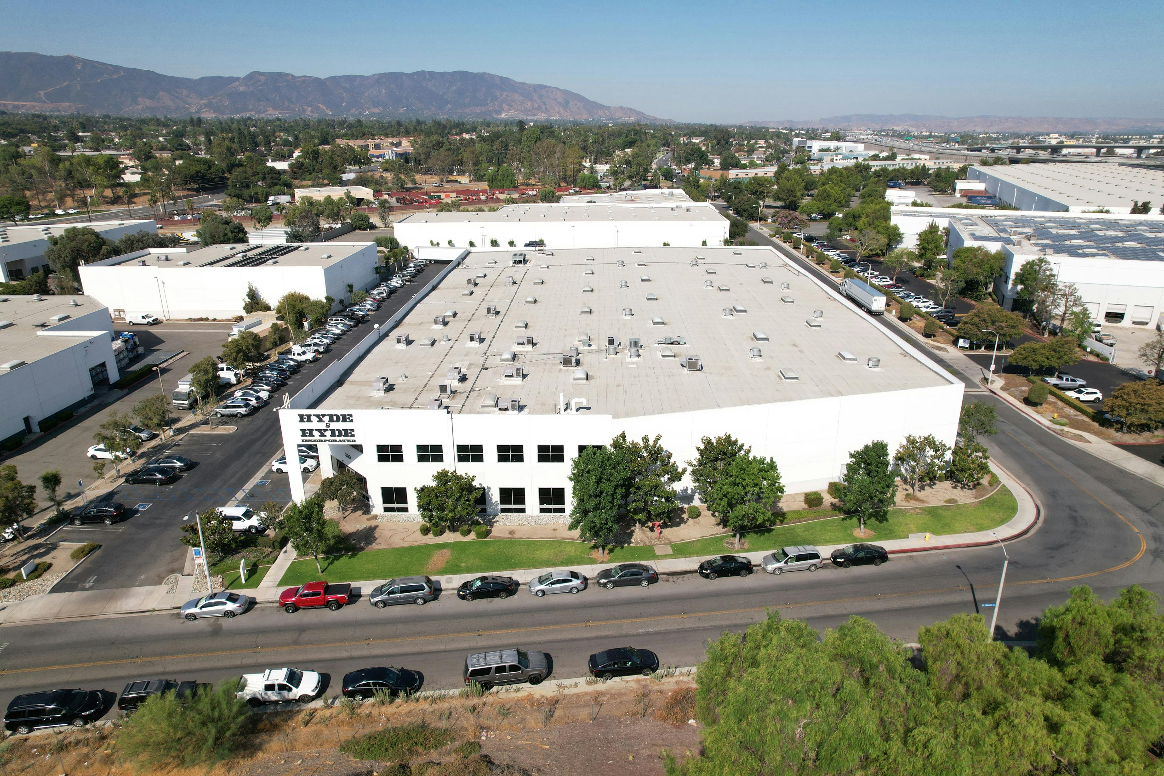 View of cold storage facility in Corona, CA