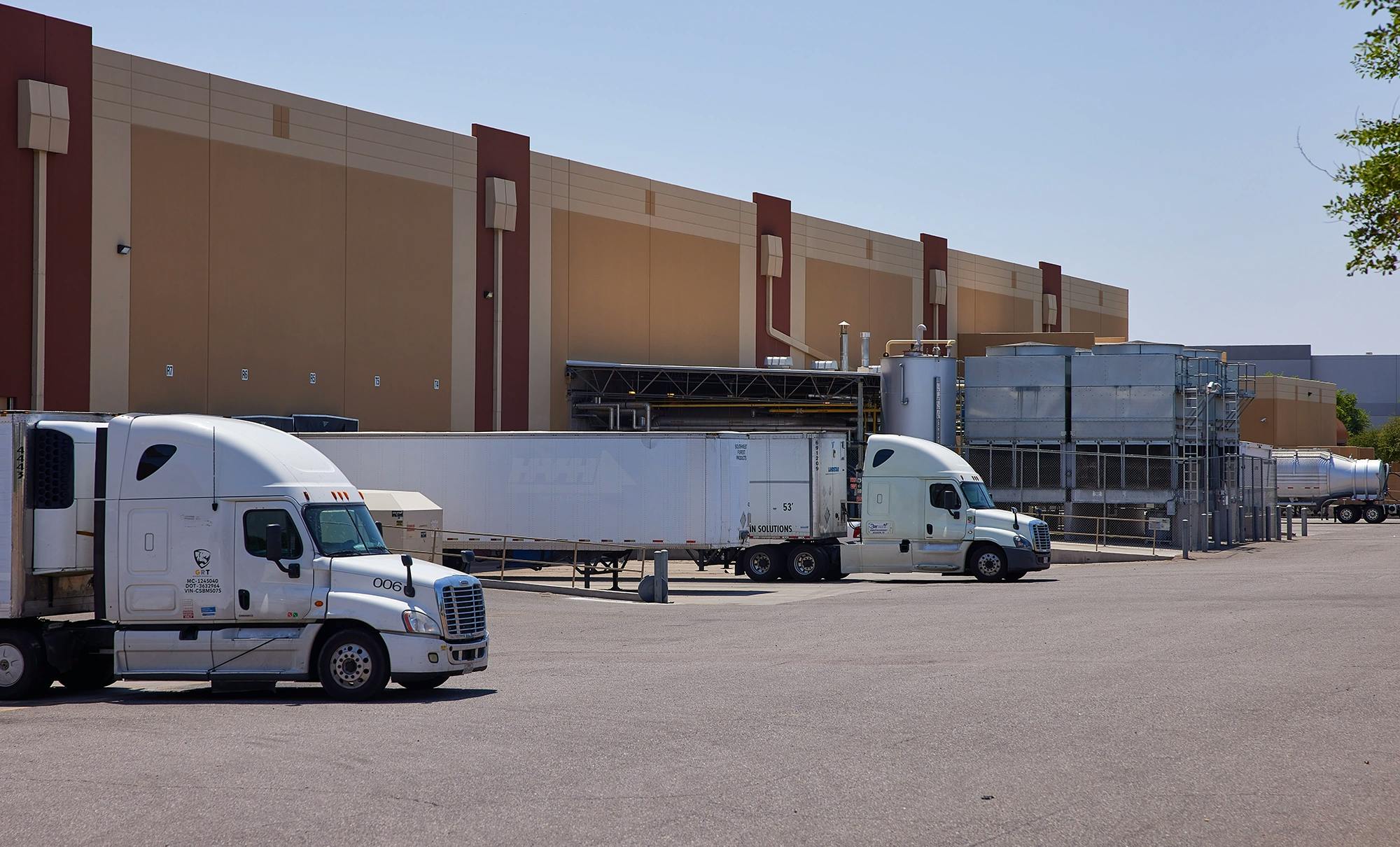 View of cold storage facility in Phoenix, AZ
