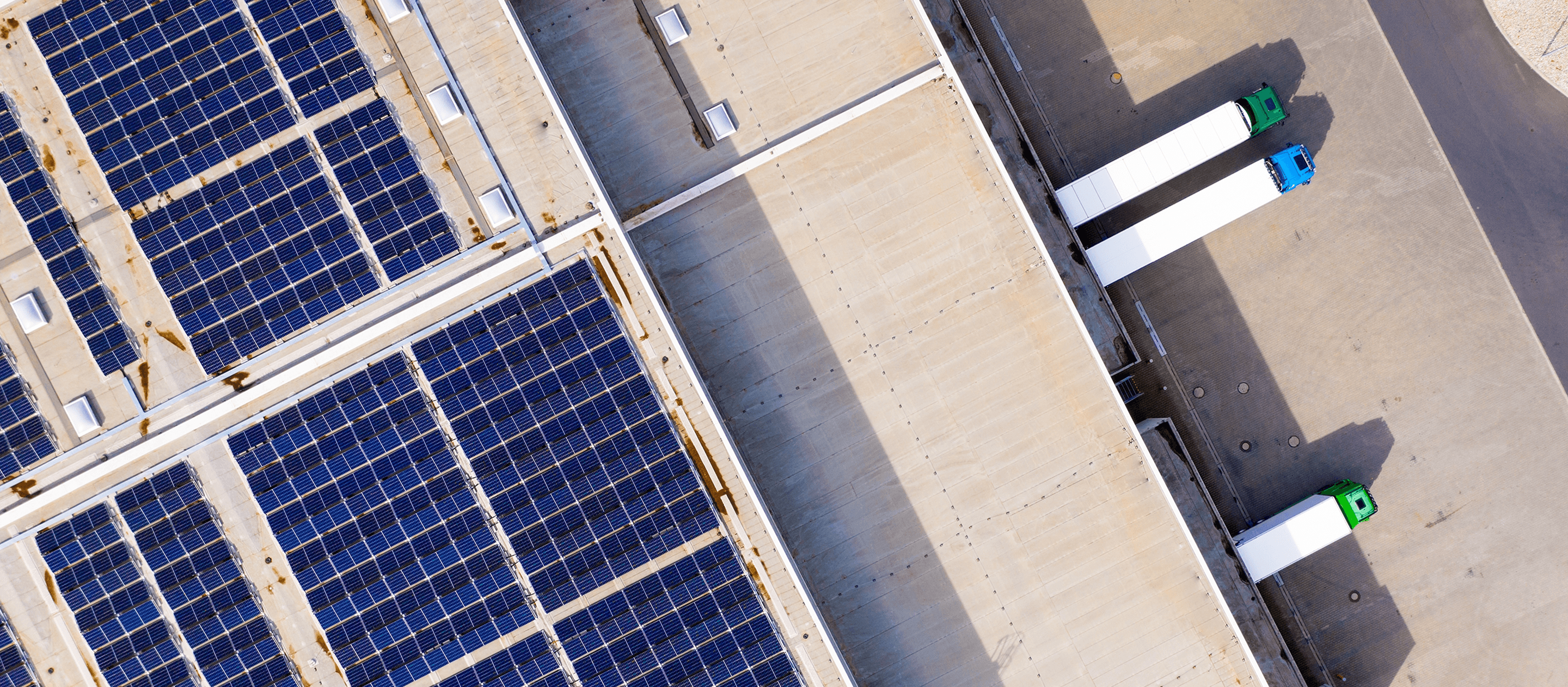 Aerial View of Modern Distribution Center