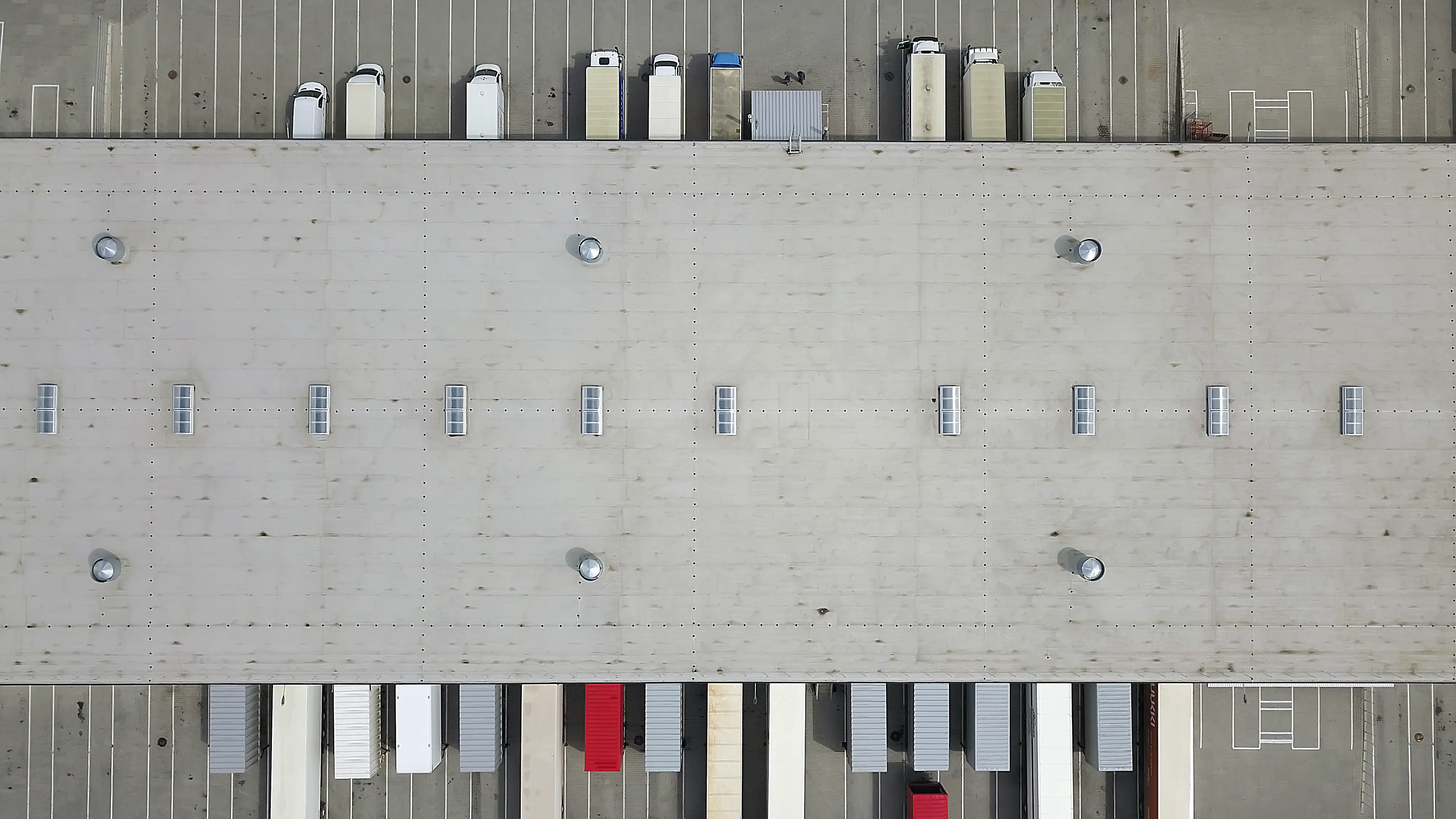 Distribution center aerial view