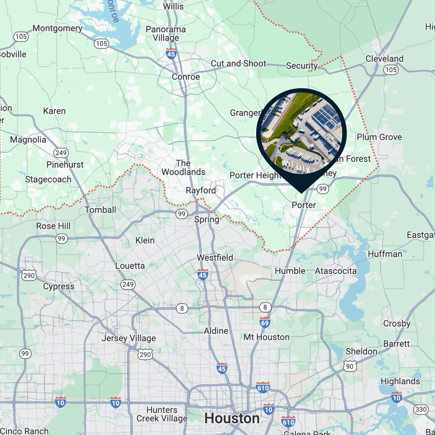 Valley Ranch Logistics Warehousing (VRLW) in North Houston, Texas