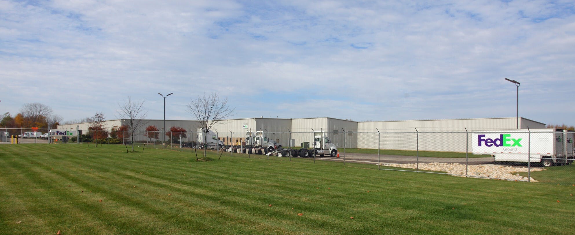 Aerial view of warehouse in Kalamazoo, MI