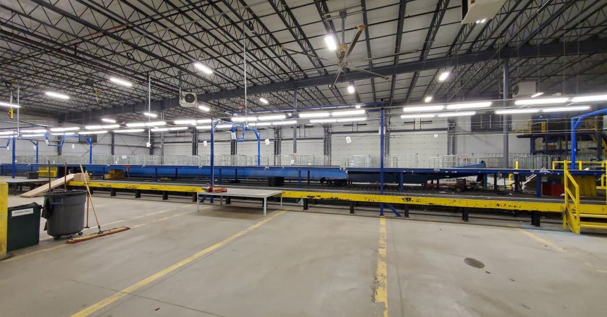 Warehouse processing interior